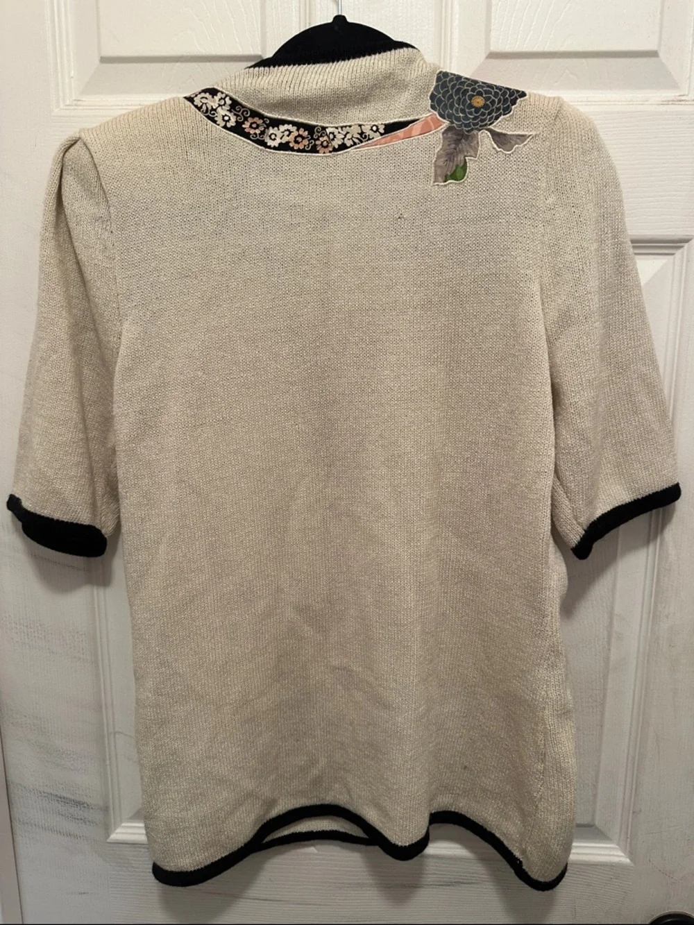 UMI Collections by Anne Grimm Knit Cardigan in Cream 80’s vintage - Picture 4 of 5